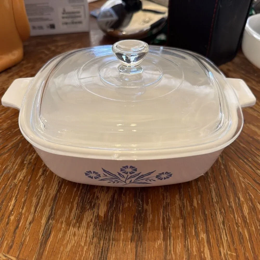 Vintage Corning Ware A 1 B Blue Cornflower 1 Quart Casserole Dish